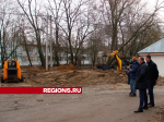 Коммунальные службы устраняют аварию на водопроводе в Егорьевске