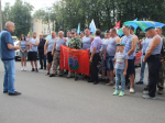 Колонна из 40 машин совершает автопробег в Егорьевске в День ВДВ